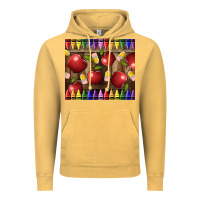 Vintage Mustard Crayons And Apples Vintage Hoodie - LillyAllenDesigns