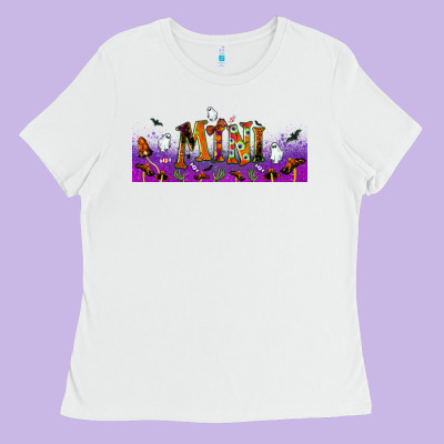 Halloween Mini Libbey Glass Ladies Tee Designed By Bundleandbundleshop