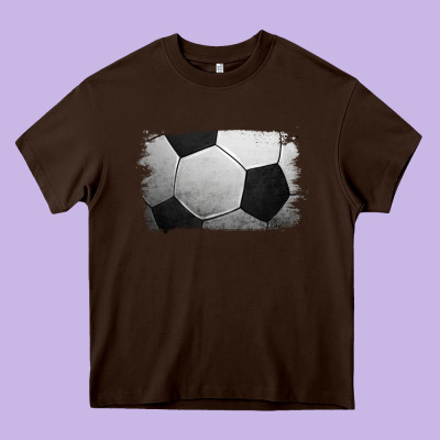 Soccer Brushstroke Heavy Core Tee Designed By Jasminsmagicworld