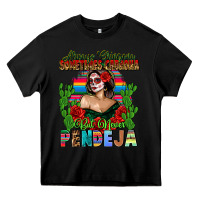 Black Mexican Chingona Heavy Core Tee - FaDigitalArtStudio