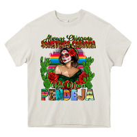 Cream Mexican Chingona Heavy Core Tee - FaDigitalArtStudio