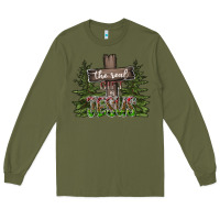 Army Green the real gift is jesus Long Sleeve Tee - CowhideDigitalArt