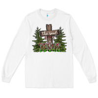 White the real gift is jesus Long Sleeve Tee - CowhideDigitalArt
