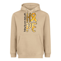 Mushroom finding the cure starts with hope childhood cancer awareness Heavyweight Hoodie - Jasminsmagicworld