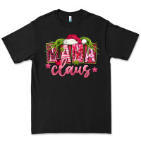 Black Pink Christmas Mama Claus Premium Tee - FaDigitalArtStudio