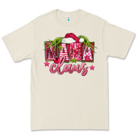 Bone Pink Christmas Mama Claus Premium Tee - FaDigitalArtStudio