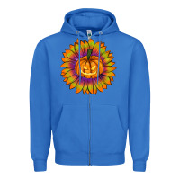 True Royal Halloween Sunflower Zipper Hoodie - RanaPortraitStore