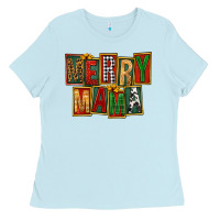 Baby Blue merry mama Ladies Tee - FaDigitalArtStudio
