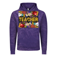 Cloud Purple Western Teacher Black And Glitter Vintage Hoodie - LillyAllenDesigns