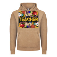 Vintage Coffee Western Teacher Black And Glitter Vintage Hoodie - LillyAllenDesigns