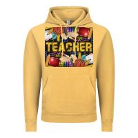Vintage Mustard Western Teacher Black And Glitter Vintage Hoodie - LillyAllenDesigns