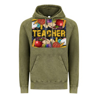 Vintage Olive Western Teacher Black And Glitter Vintage Hoodie - LillyAllenDesigns