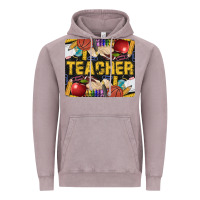 Vintage Zinc Western Teacher Black And Glitter Vintage Hoodie - LillyAllenDesigns