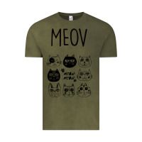 Vintage Olive Meow Vintage Tee - Bettercallsaul