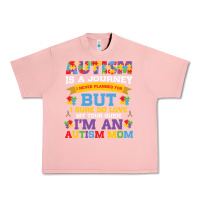 Salmon lil autism mom Urban Heavy Tee - CowhideDigitalArt