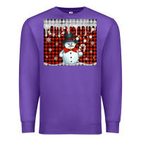 Purple christmas snowman tumbler Premium Sweatshirt - Jasminsmagicworld