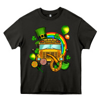 Asphalt St. Patrick's school bus Heavy Core Tee - OliviaCreatesArt