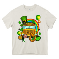 Cream St. Patrick's school bus Heavy Core Tee - OliviaCreatesArt
