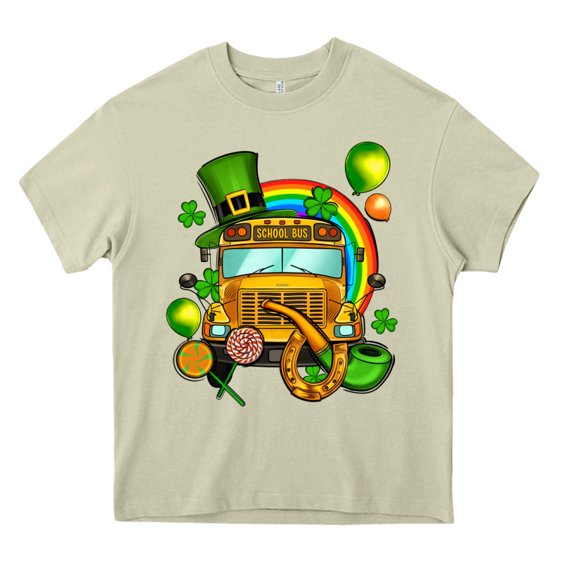 St. Patrick's School Bus Heavy Core Tee by OliviaCreatesArt | Teevron