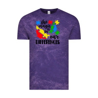 Cloud Purple the magic is in our differences Vintage Tee - CowhideDigitalArt