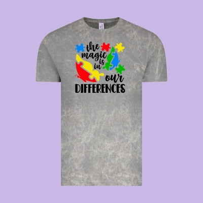 The Magic Is In Our Differences Vintage Tee Designed By Cowhidedigitalart