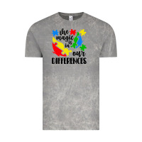 Cloud Rock the magic is in our differences Vintage Tee - CowhideDigitalArt