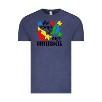 Vintage Denim the magic is in our differences Vintage Tee - CowhideDigitalArt