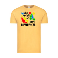 Vintage Mustard the magic is in our differences Vintage Tee - CowhideDigitalArt