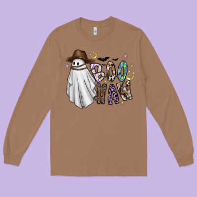 Boo Haw Long Sleeve Tee Designed By Cowhidedigitalart