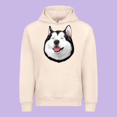 Husky Urban Hoodie Designed By Jasminsmagicworld