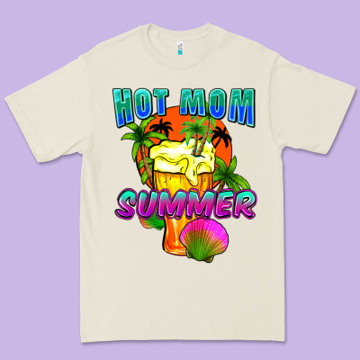 Hot Mom Summer Mother's Day Premium Tee Designed By Fadigitalartstudio