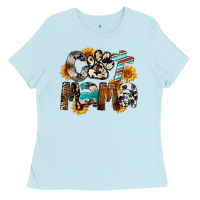 Baby Blue Cat  Mama Ladies Tee - FaDigitalArtStudio