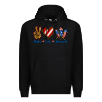 Black Peace Love Fireworks Premium Hoodie - Jasminsmagicworld