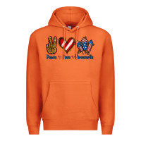 Carrot Peace Love Fireworks Premium Hoodie - Jasminsmagicworld