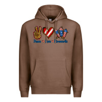 Chestnut Peace Love Fireworks Premium Hoodie - Jasminsmagicworld