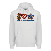 Dove Grey Peace Love Fireworks Premium Hoodie - Jasminsmagicworld