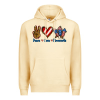 Pina Colada Peace Love Fireworks Premium Hoodie - Jasminsmagicworld