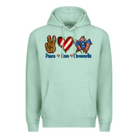 Seafoam Peace Love Fireworks Premium Hoodie - Jasminsmagicworld