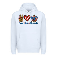 White Peace Love Fireworks Premium Hoodie - Jasminsmagicworld