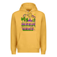 Mustard my first mardi gras glitter fleur de lis Premium Hoodie - Artiststas