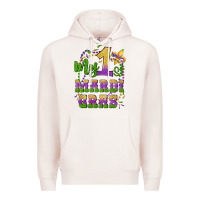 Pale Pink my first mardi gras glitter fleur de lis Premium Hoodie - Artiststas