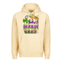 Pina Colada my first mardi gras glitter fleur de lis Premium Hoodie - Artiststas