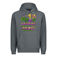 Rock my first mardi gras glitter fleur de lis Premium Hoodie - Artiststas