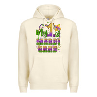Sandshell my first mardi gras glitter fleur de lis Premium Hoodie - Artiststas