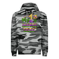 Slate Camo my first mardi gras glitter fleur de lis Premium Hoodie - Artiststas
