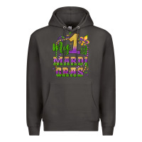 Smoke my first mardi gras glitter fleur de lis Premium Hoodie - Artiststas