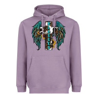 Lavender western wings cross blessed Heavyweight Hoodie - RanaPortraitStore