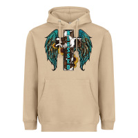 Mushroom western wings cross blessed Heavyweight Hoodie - RanaPortraitStore