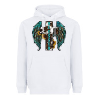 White western wings cross blessed Heavyweight Hoodie - RanaPortraitStore