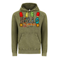Vintage Olive hello summer Vintage Hoodie - RacoonDesign